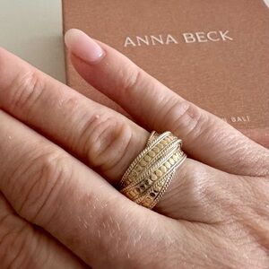 Anna Beck Elegant Gold and Silver Band
